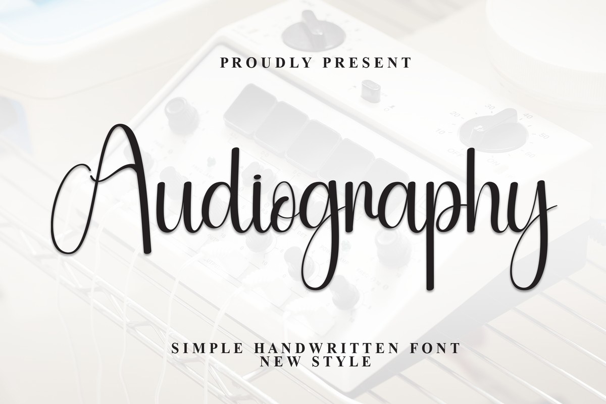 Schriftart Audiography