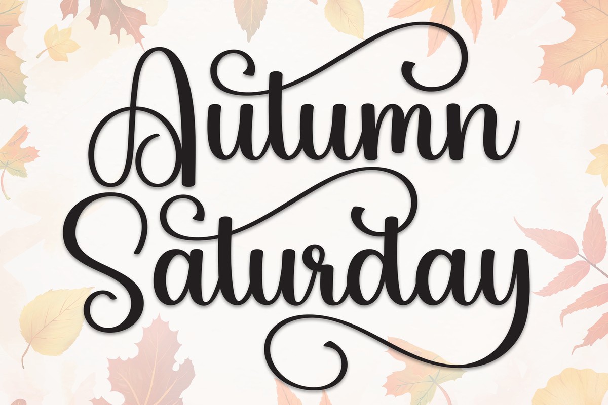 Schriftart Autumn Saturday