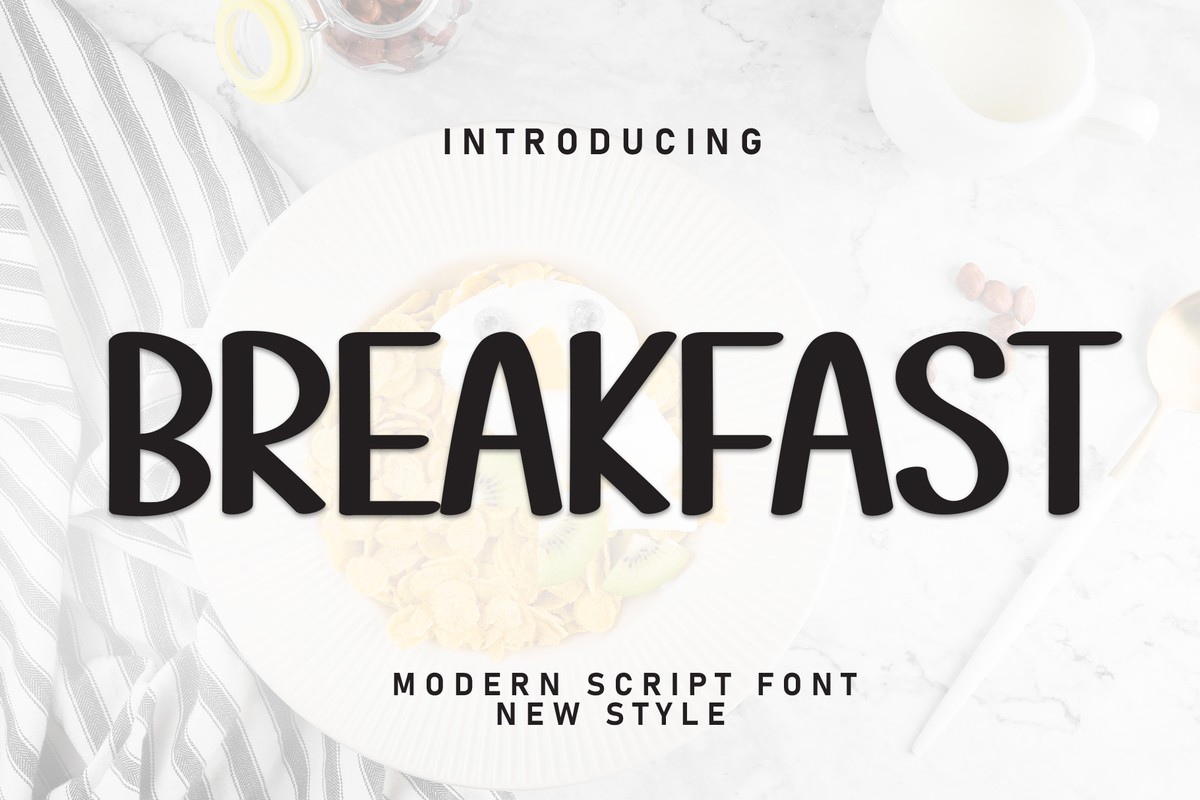 Schriftart Breakfast