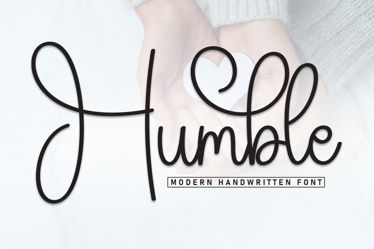 Schriftart Humble