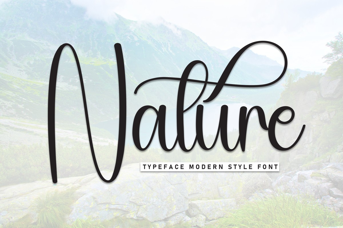 Schriftart Nature