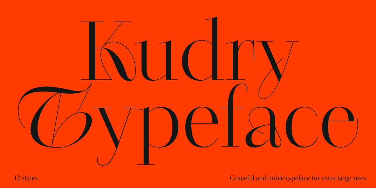 Schriftart Kudry