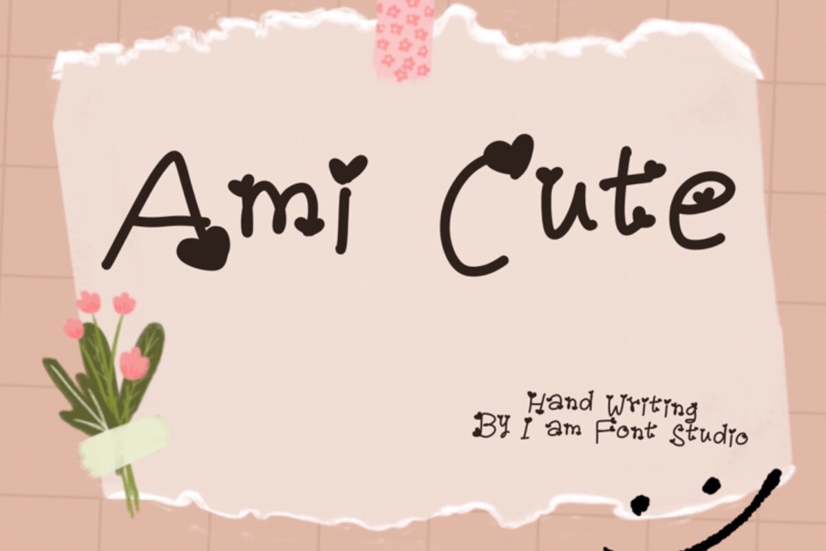 Schriftart Ami Cute