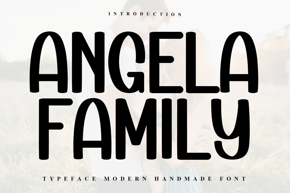 Schriftart Angela Family