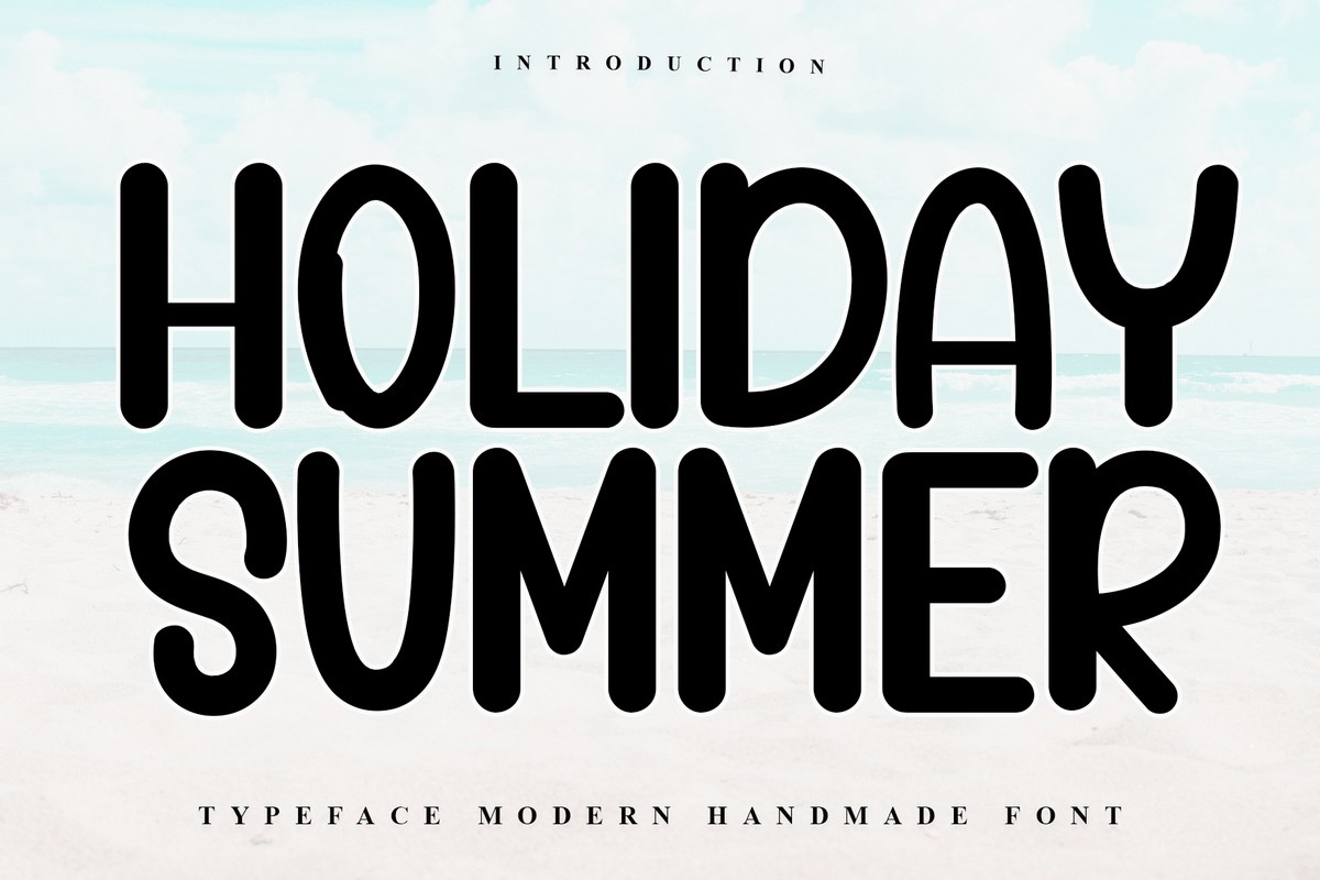 Schriftart Holiday Summer