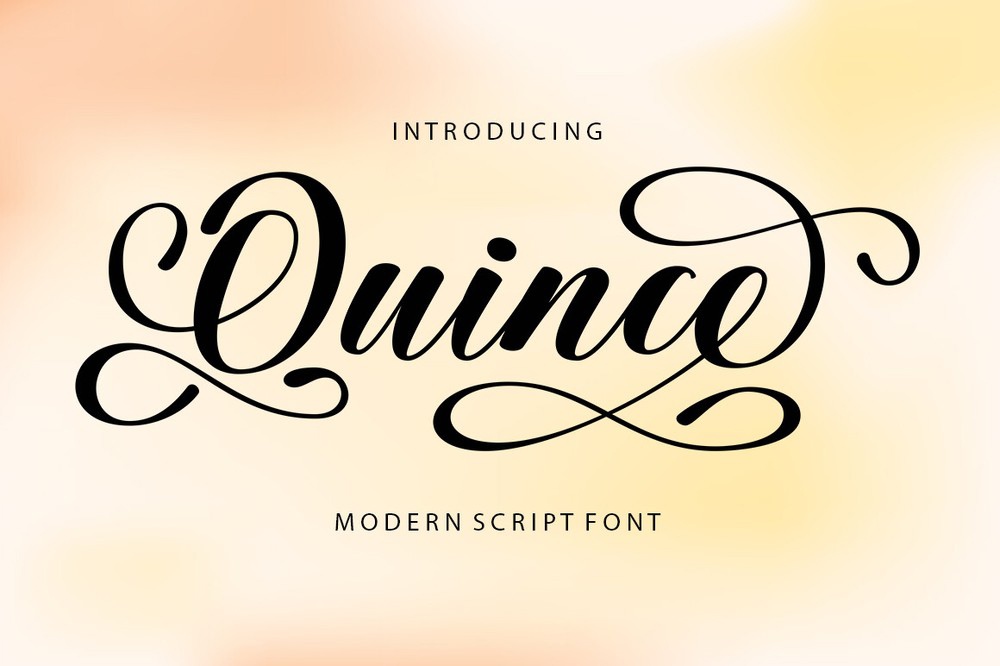 Schriftart Quince