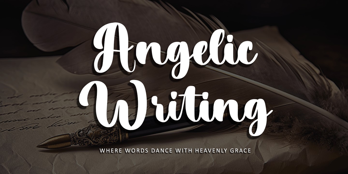 Schriftart Angelic Writing