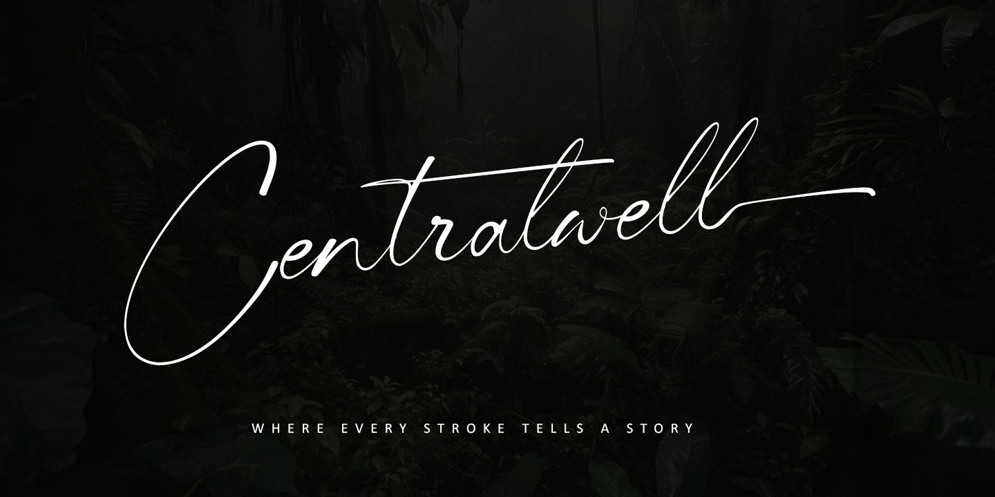 Schriftart Centralwell