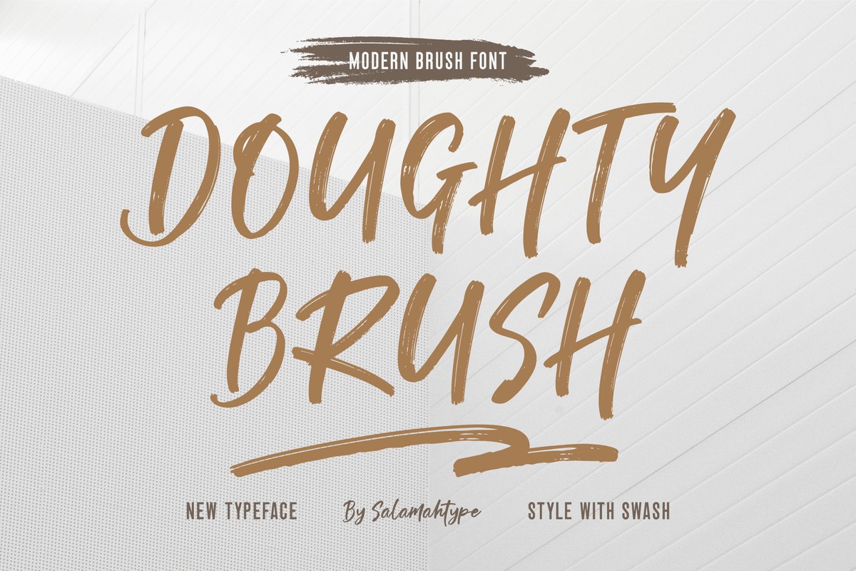 Schriftart Doughty Brush