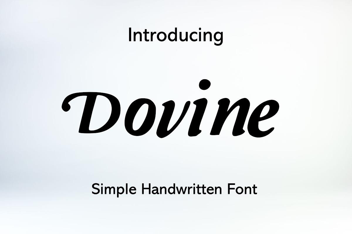 Schriftart Dovine