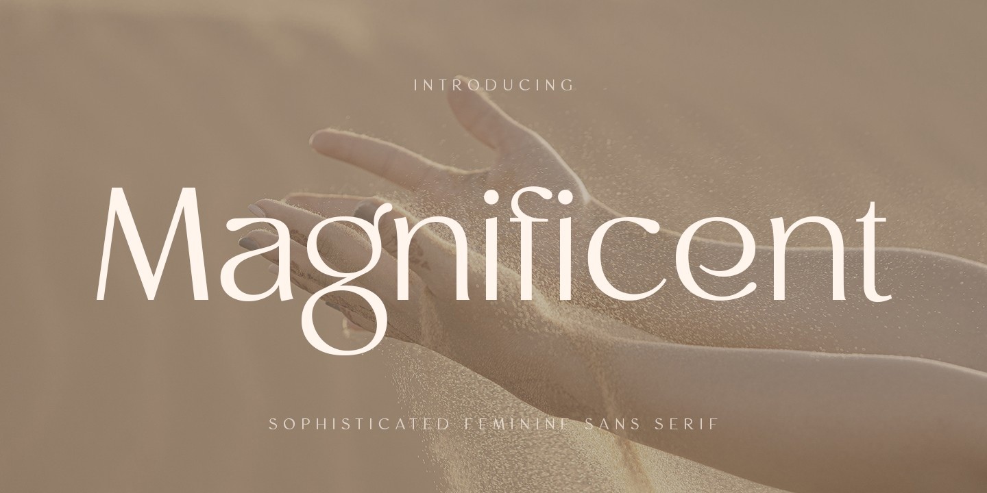 Schriftart Magnificent