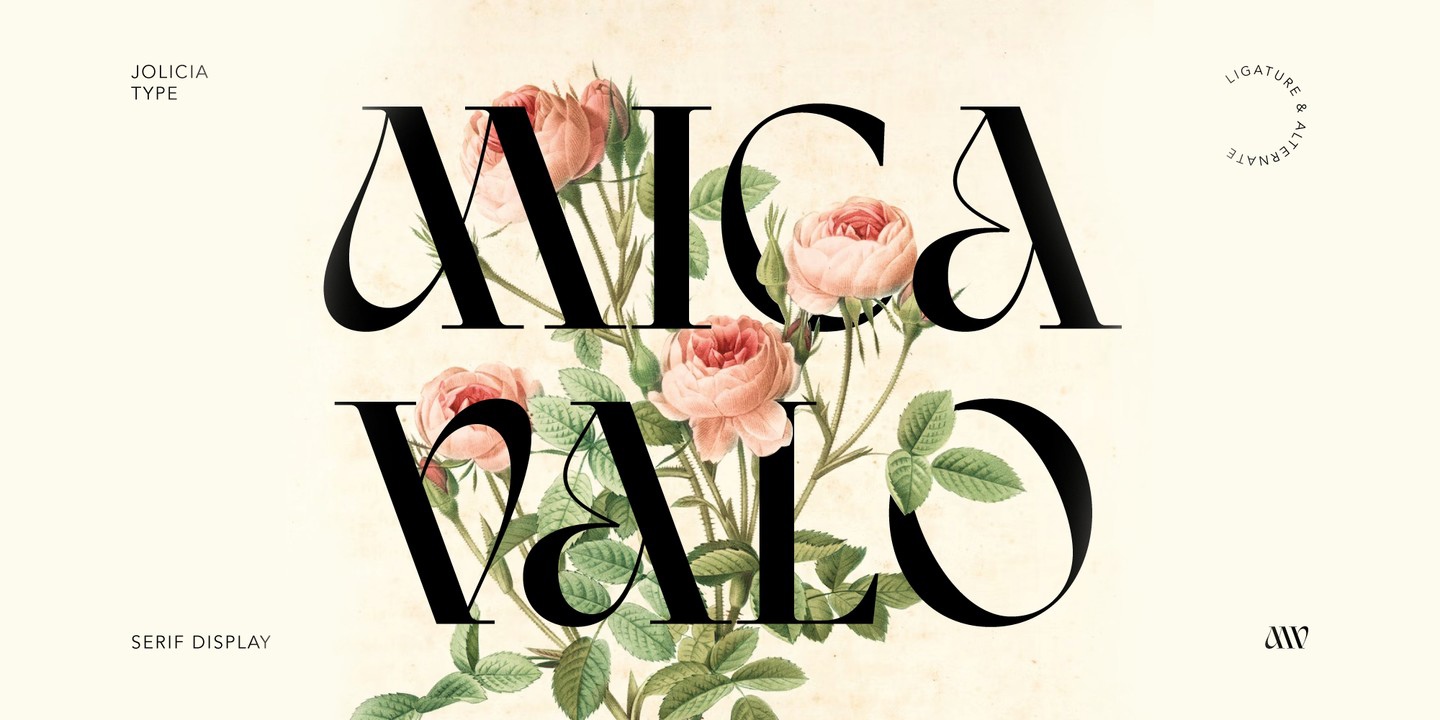 Schriftart Mica Valo