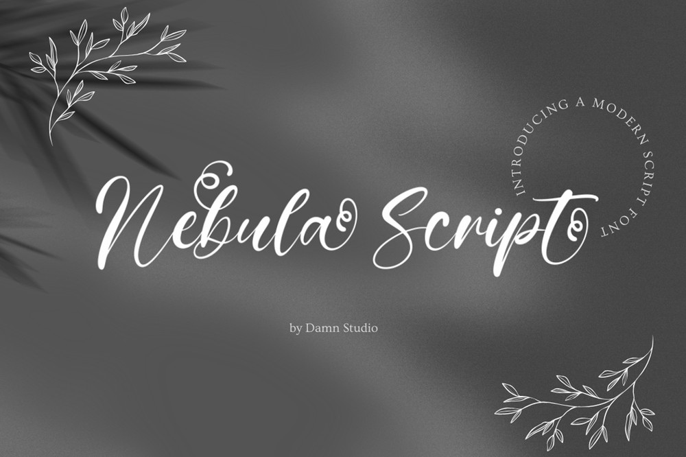 Schriftart Nebula Script