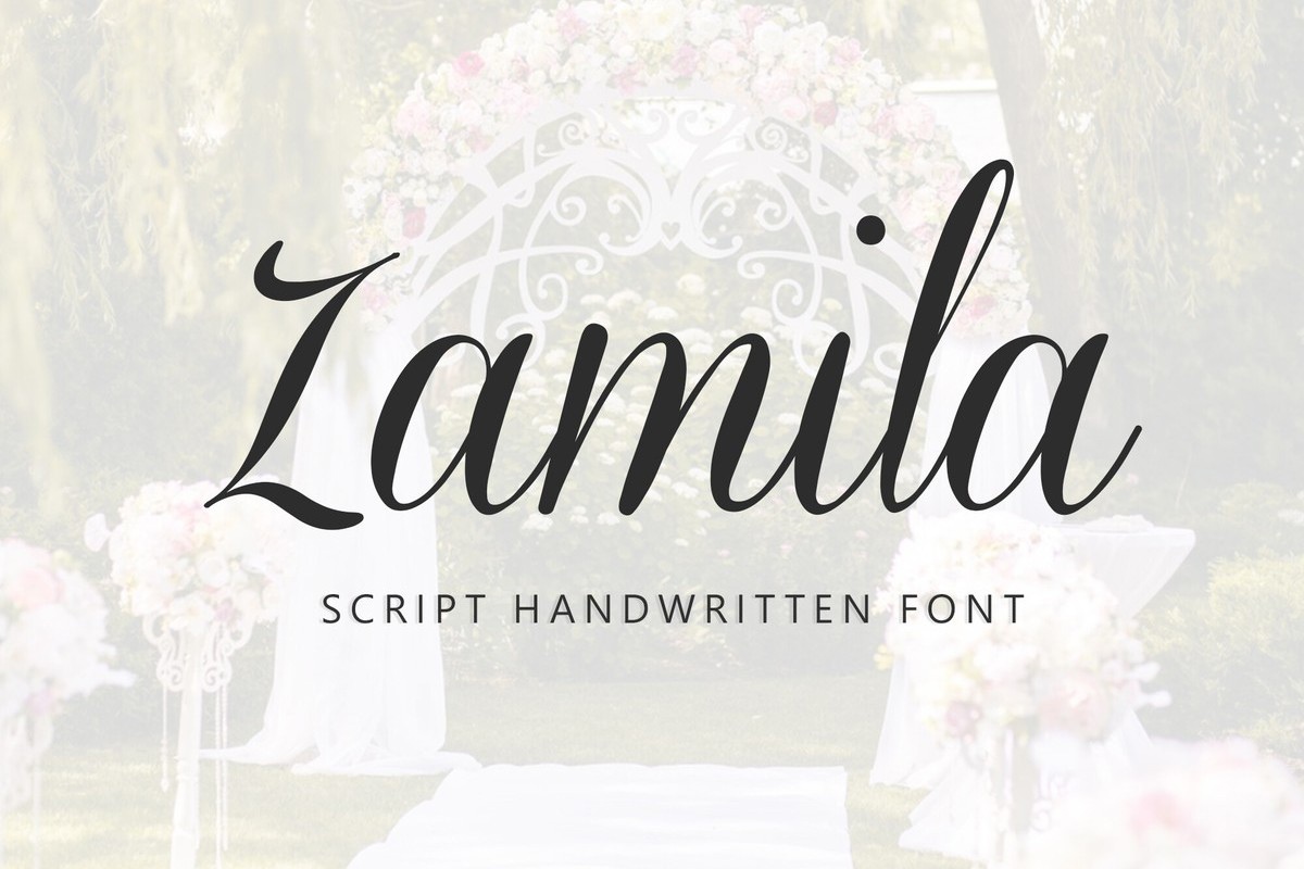 Schriftart Zamila