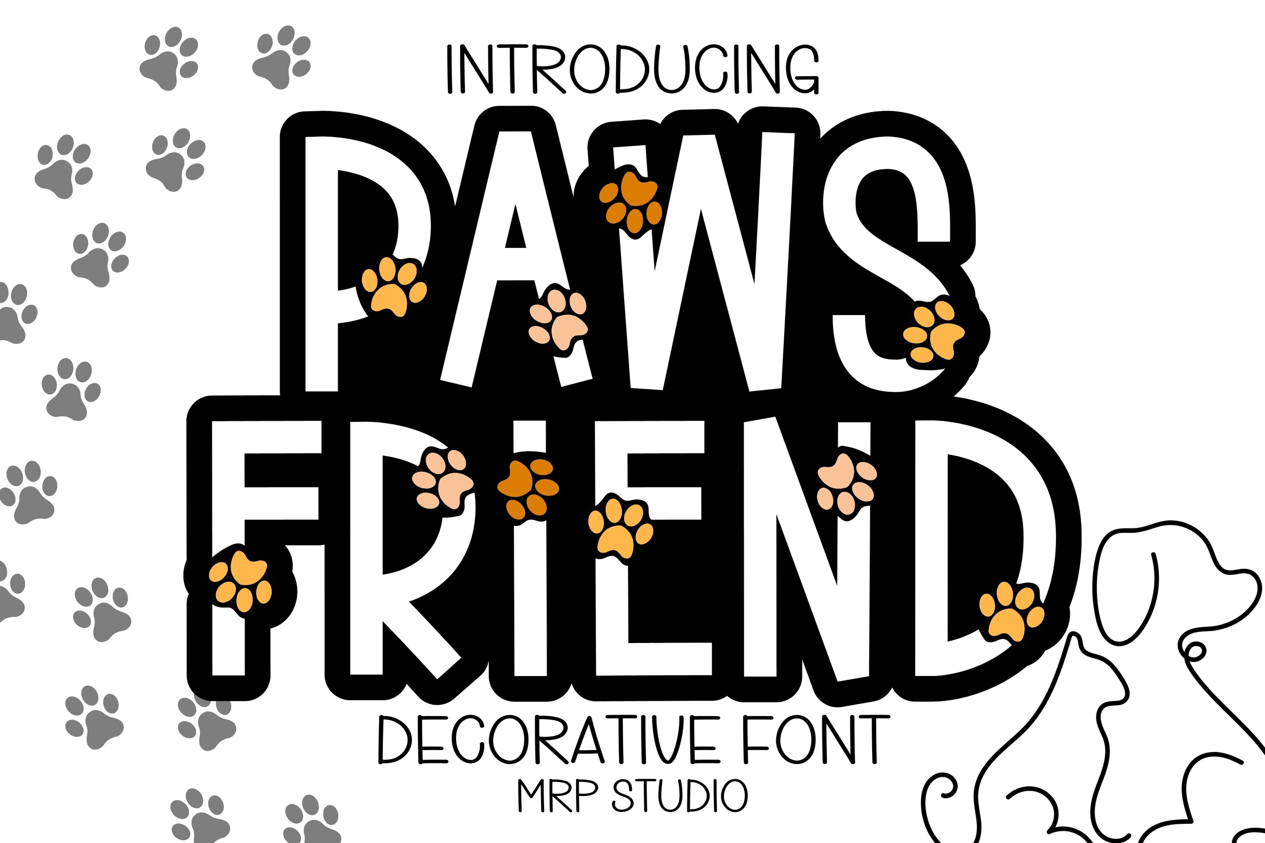 Schriftart Paws Friend