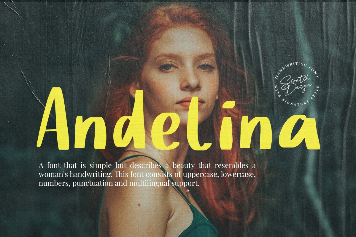 Schriftart Andelina