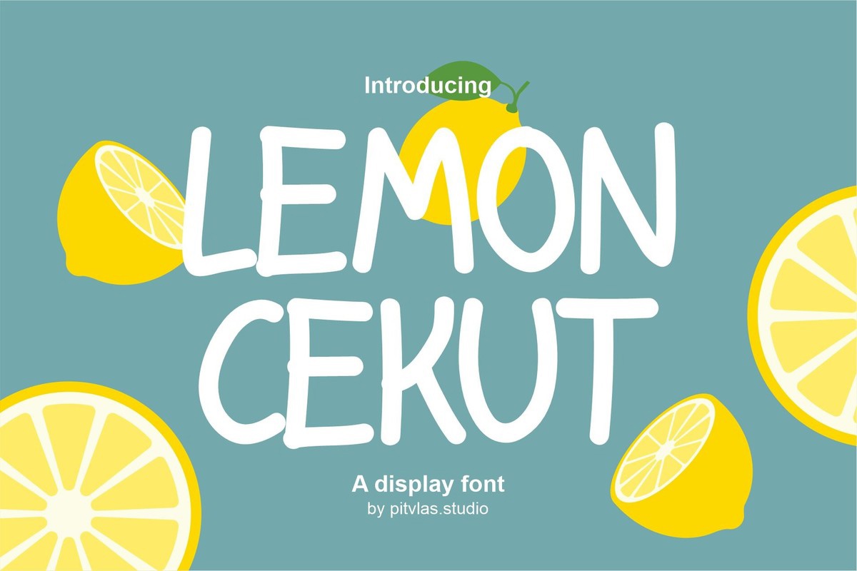 Schriftart Lemon Cekut