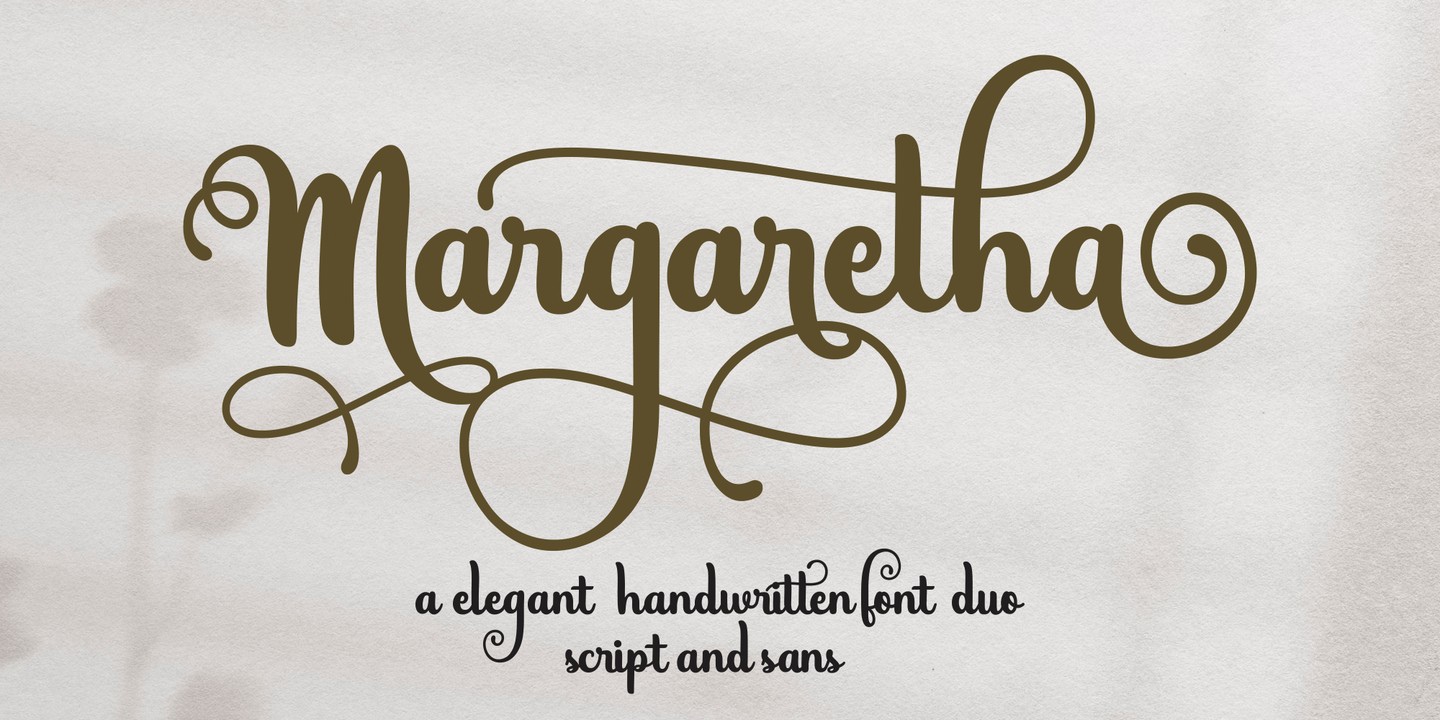 Schriftart Margaretha