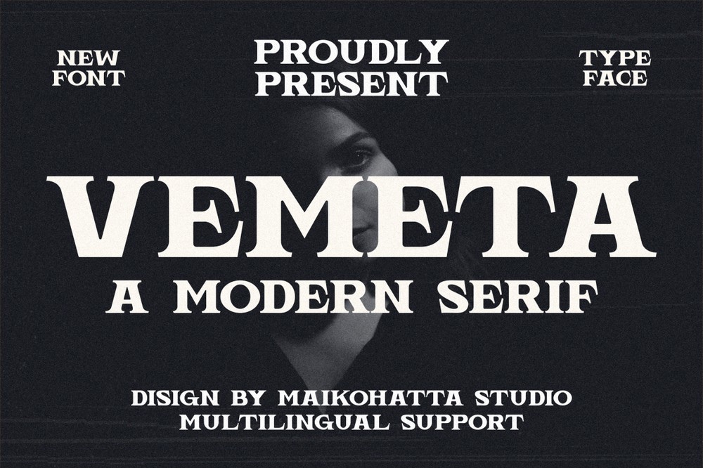 Schriftart Vemeta