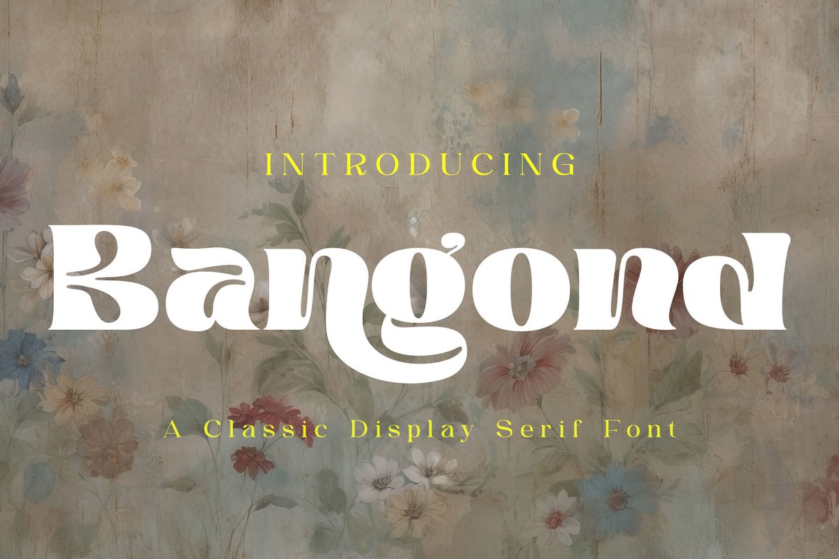 Schriftart Bangond