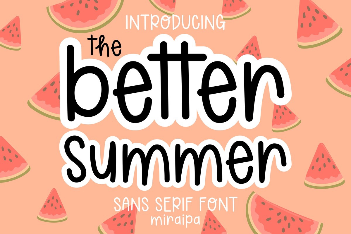 Schriftart Better Summer