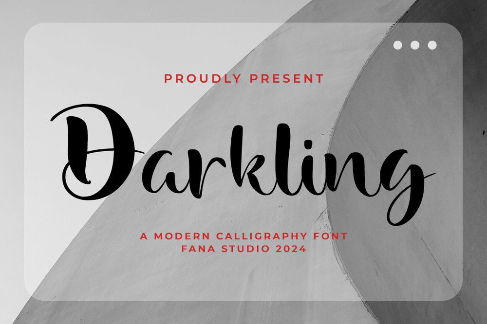 Schriftart Darkling