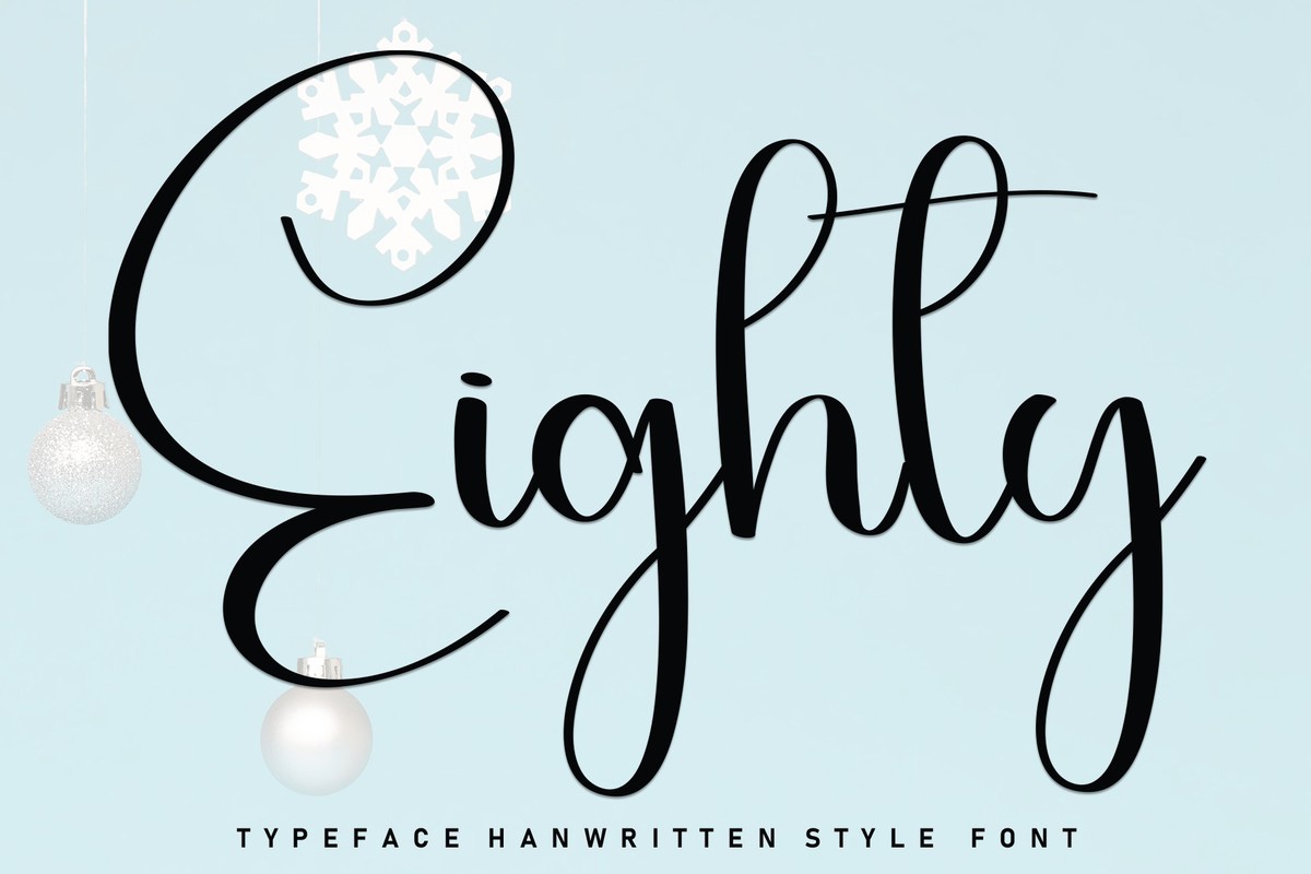 Schriftart Eighty