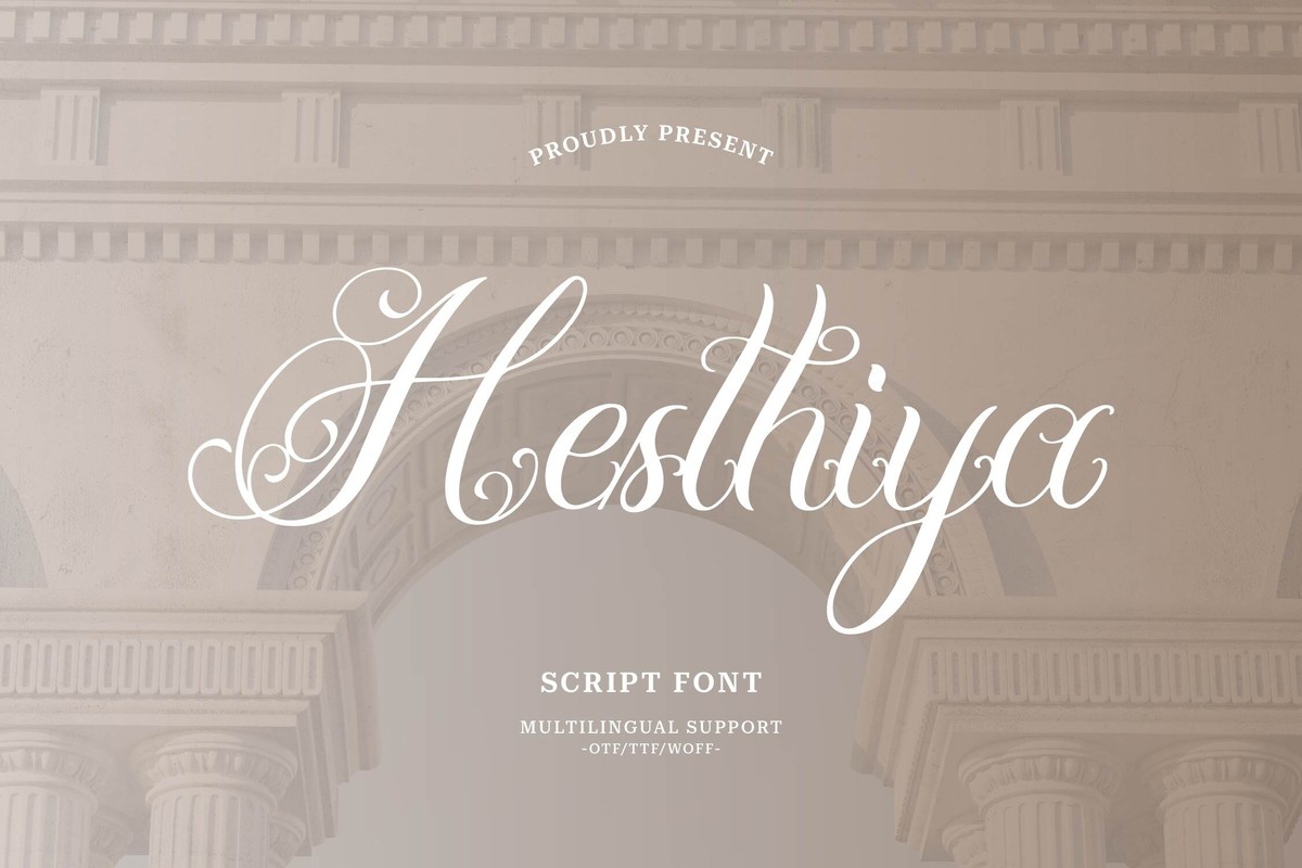 Schriftart Hesthiya