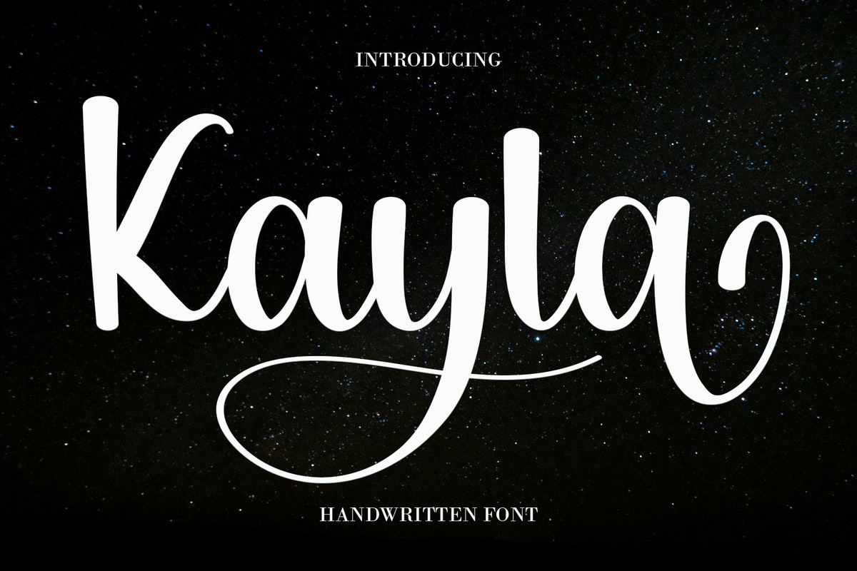 Schriftart Kayla