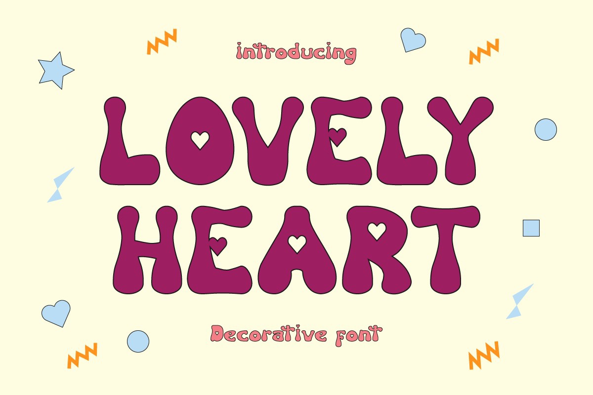 Schriftart Lovely Heart