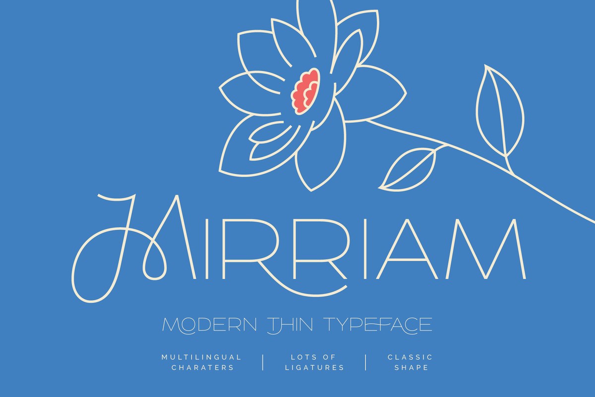 Schriftart Mirriam