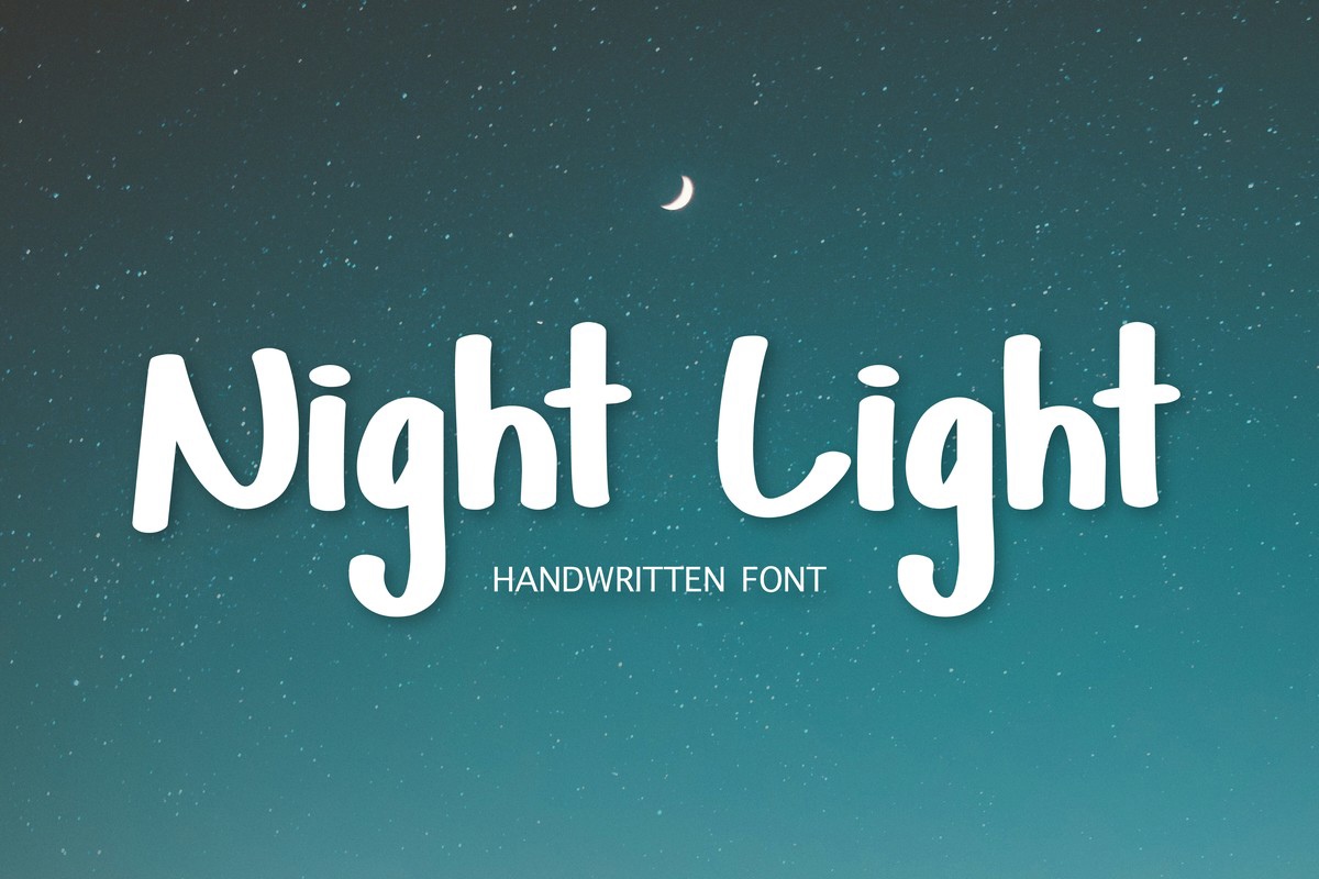 Schriftart Night Light