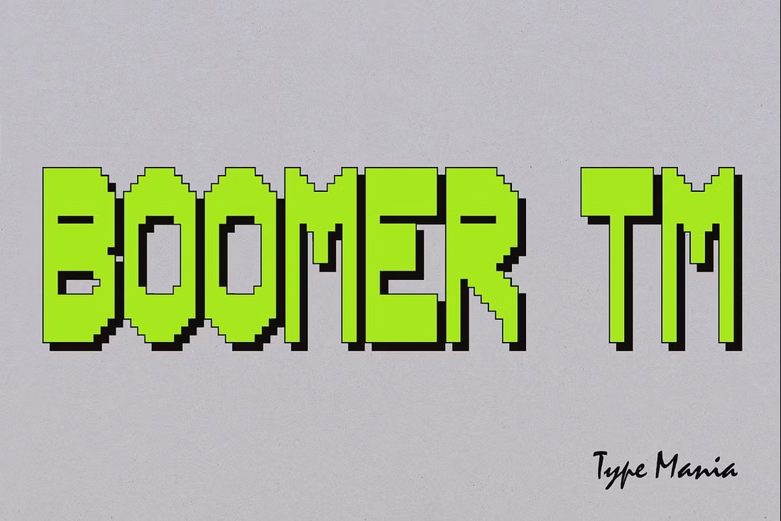 Schriftart Boomer TM