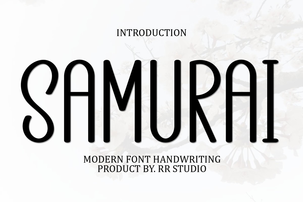 Schriftart Samurai