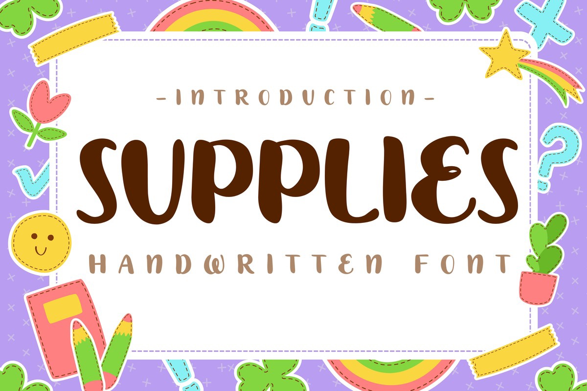 Schriftart Supplies