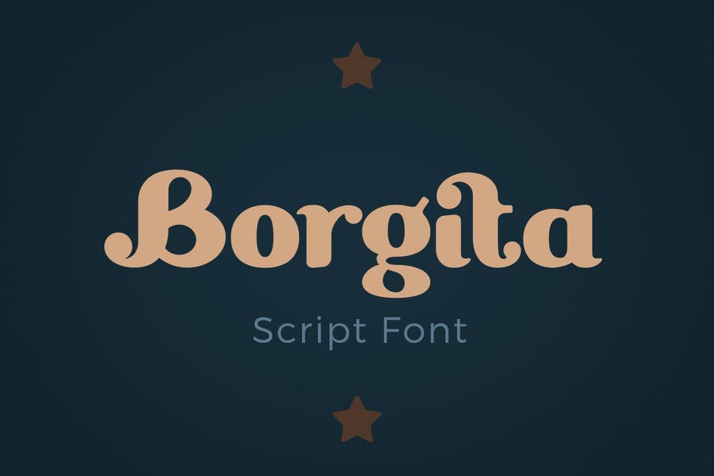 Schriftart Borgita