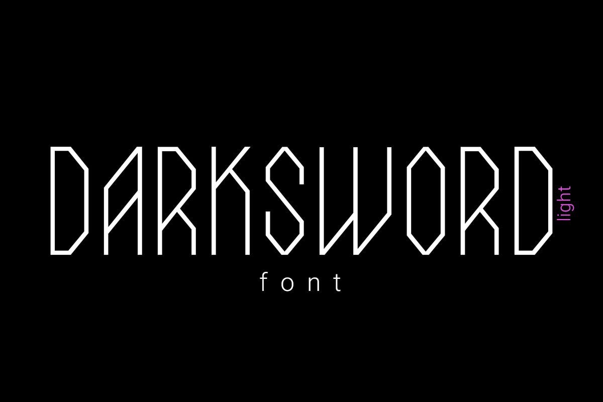 Schriftart DarkSword Light