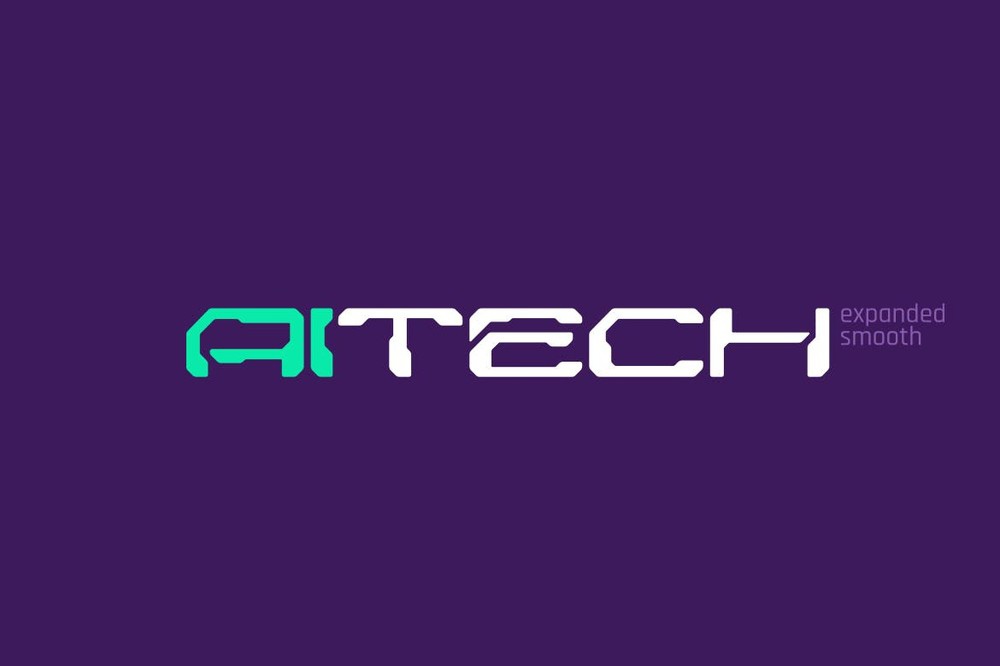 Schriftart aiTech Expanded Smooth