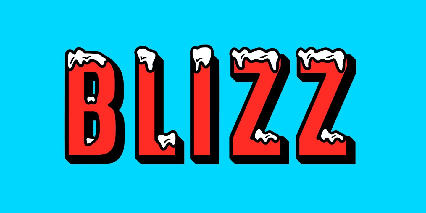 Schriftart Blizz