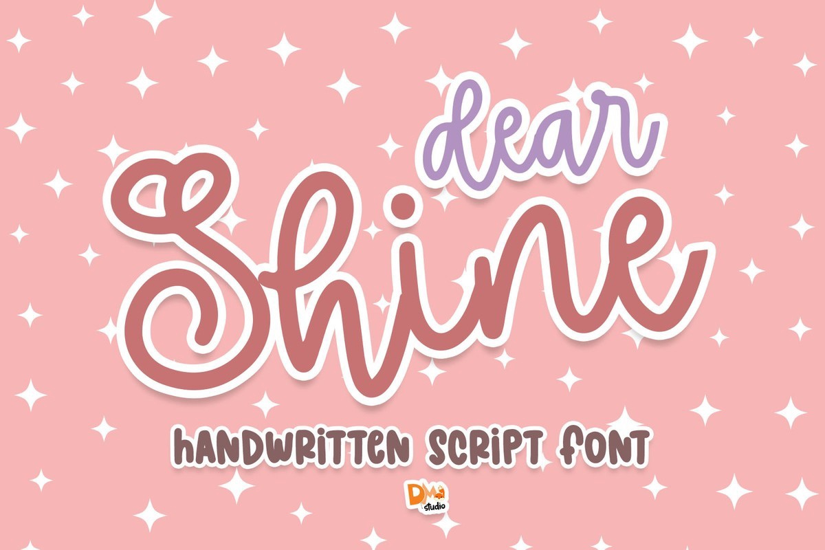 Schriftart Dear Shine