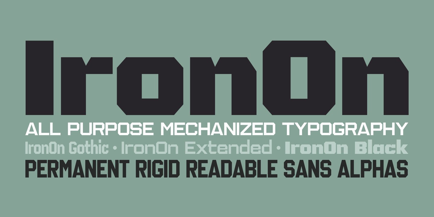 Schriftart IronOn