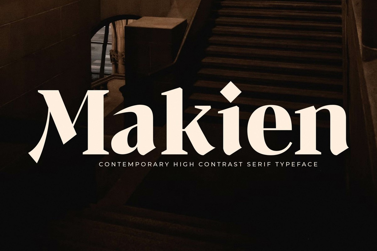 Schriftart Makien