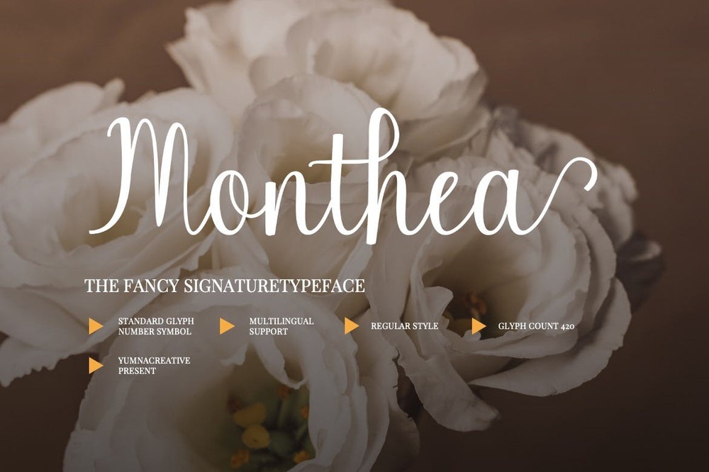 Schriftart Monthea