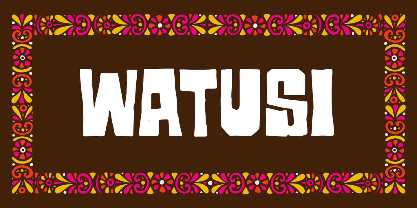 Schriftart Watusi