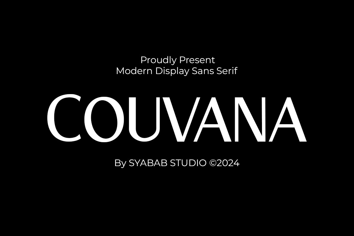 Schriftart Couvana