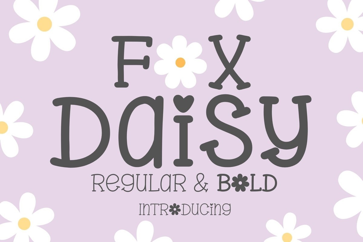 Schriftart Fox Daisy