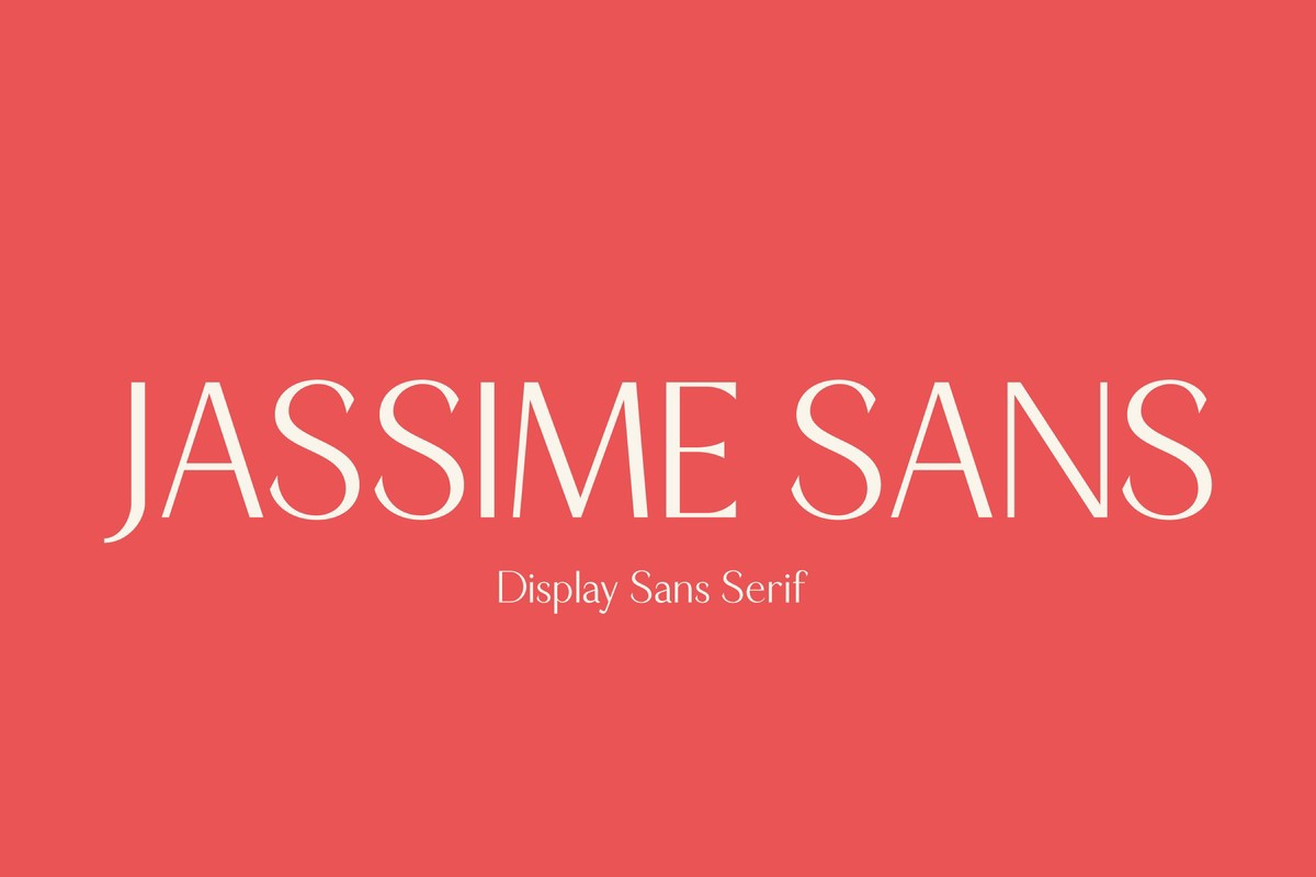 Schriftart Jassime Sans