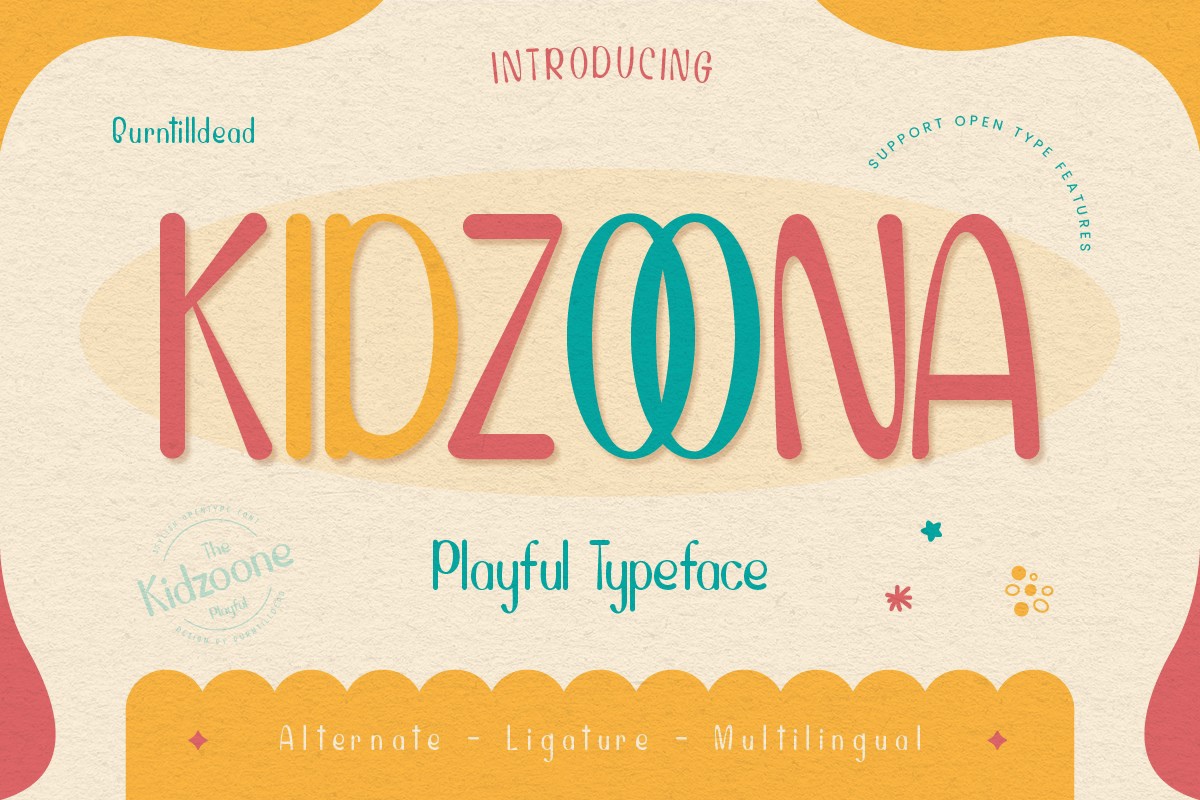 Schriftart Kidzoona