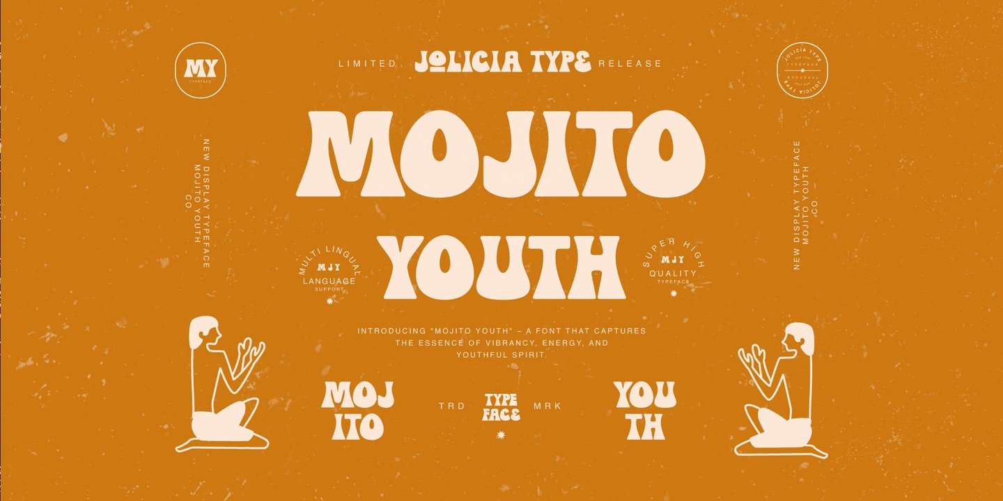 Schriftart Mojito Youth