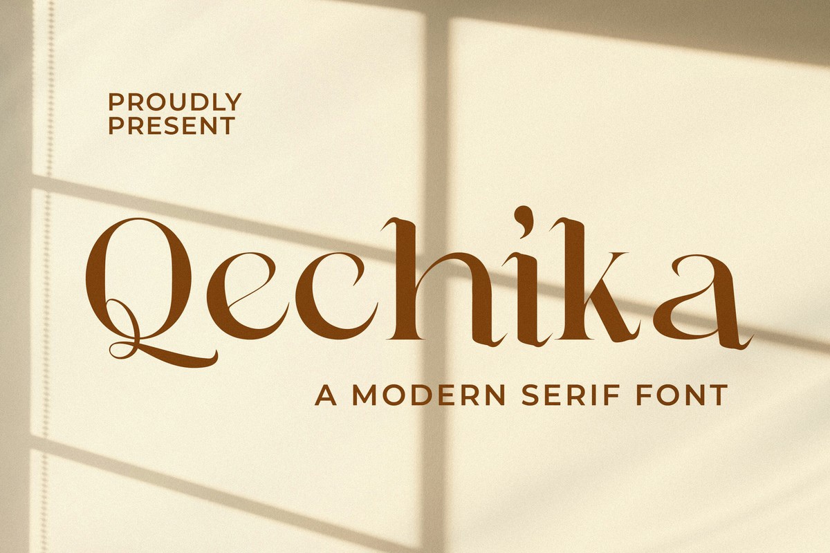 Schriftart Qechika